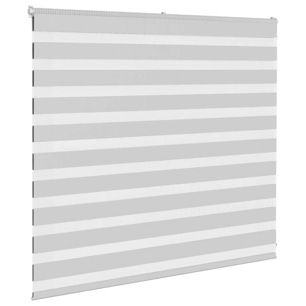 vidaXL Zebrarollo Hellgrau 160x100 cm Stoffbreite 155,9 cm Polyester