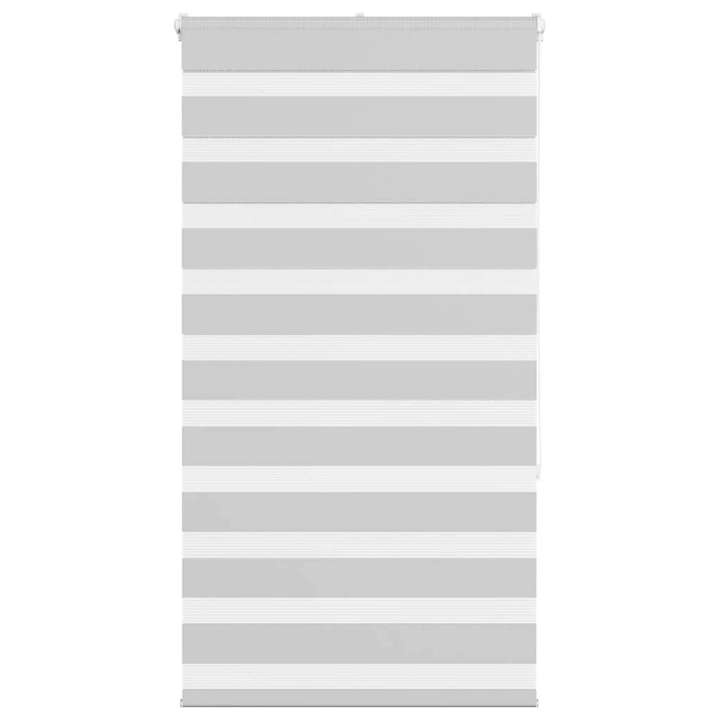 vidaXL Zebrarollo Hellgrau 90x150 cm Stoffbreite 85,9 cm Polyester