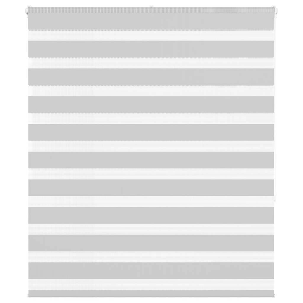 vidaXL Zebrarollo Hellgrau 125x150 cm Stoffbreite 120,9 cm Polyester