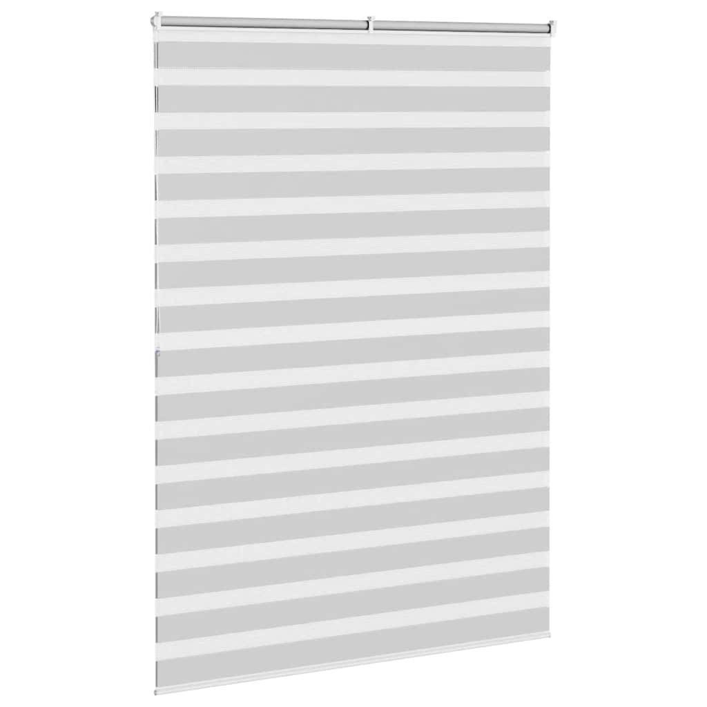 vidaXL Zebrarollo Hellgrau 160x200 cm Stoffbreite 155,9 cm Polyester