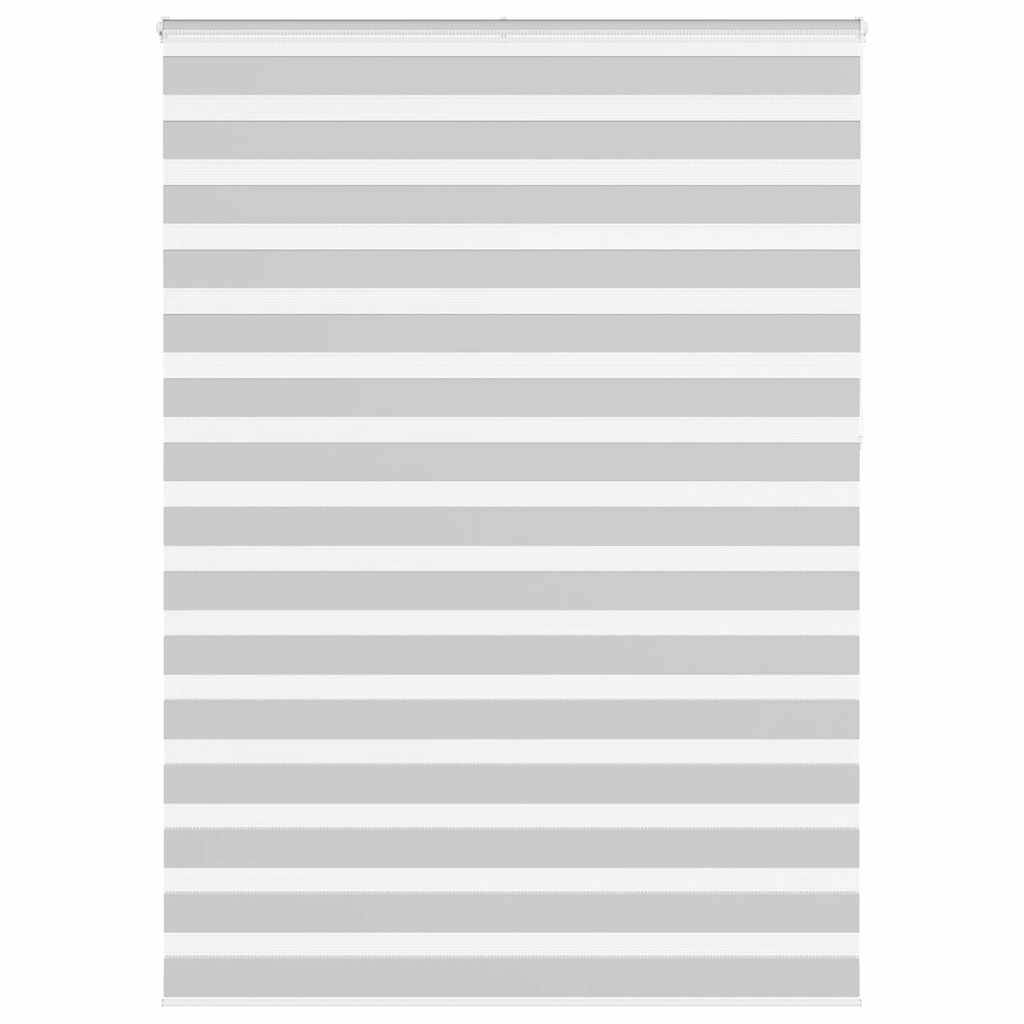 vidaXL Zebrarollo Hellgrau 155x230 cm Stoffbreite 150,9 cm Polyester