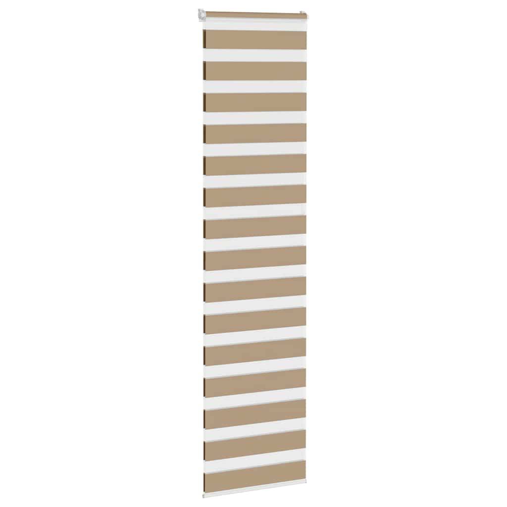 vidaXL Zebrarollo Sandbraun 65x230 cm Stoffbreite 60,9 cm Polyester