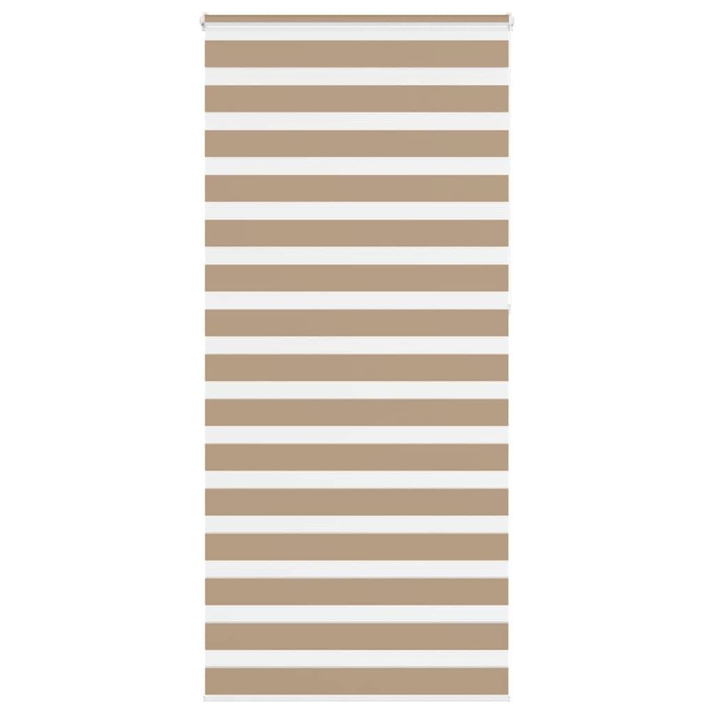 vidaXL Zebrarollo Sandbraun 100x230 cm Stoffbreite 95,9 cm Polyester