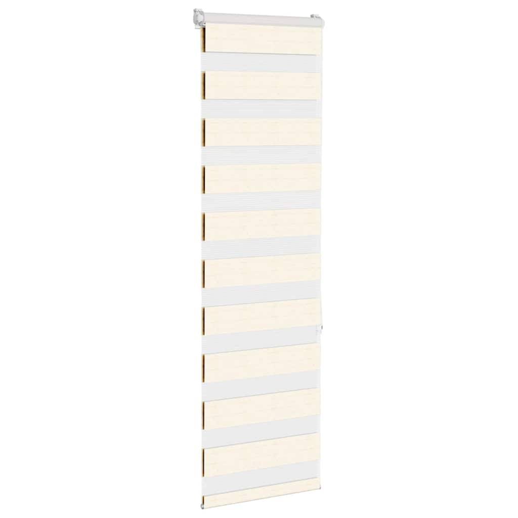 vidaXL Zebrarollo Marmorbeige 40x150 cm Stoffbreite 35,9 cm Polyester