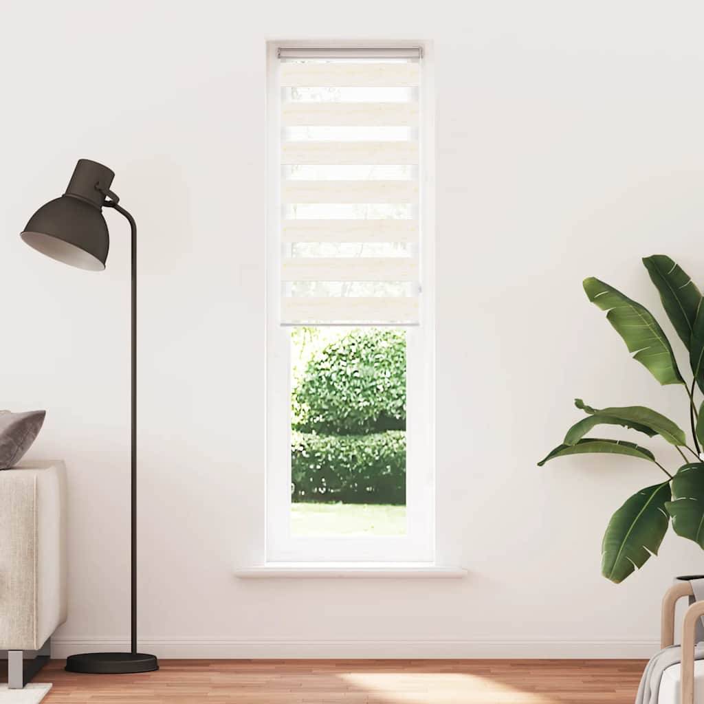 vidaXL Zebrarollo Marmorbeige 55x200 cm Stoffbreite 50,9 cm Polyester