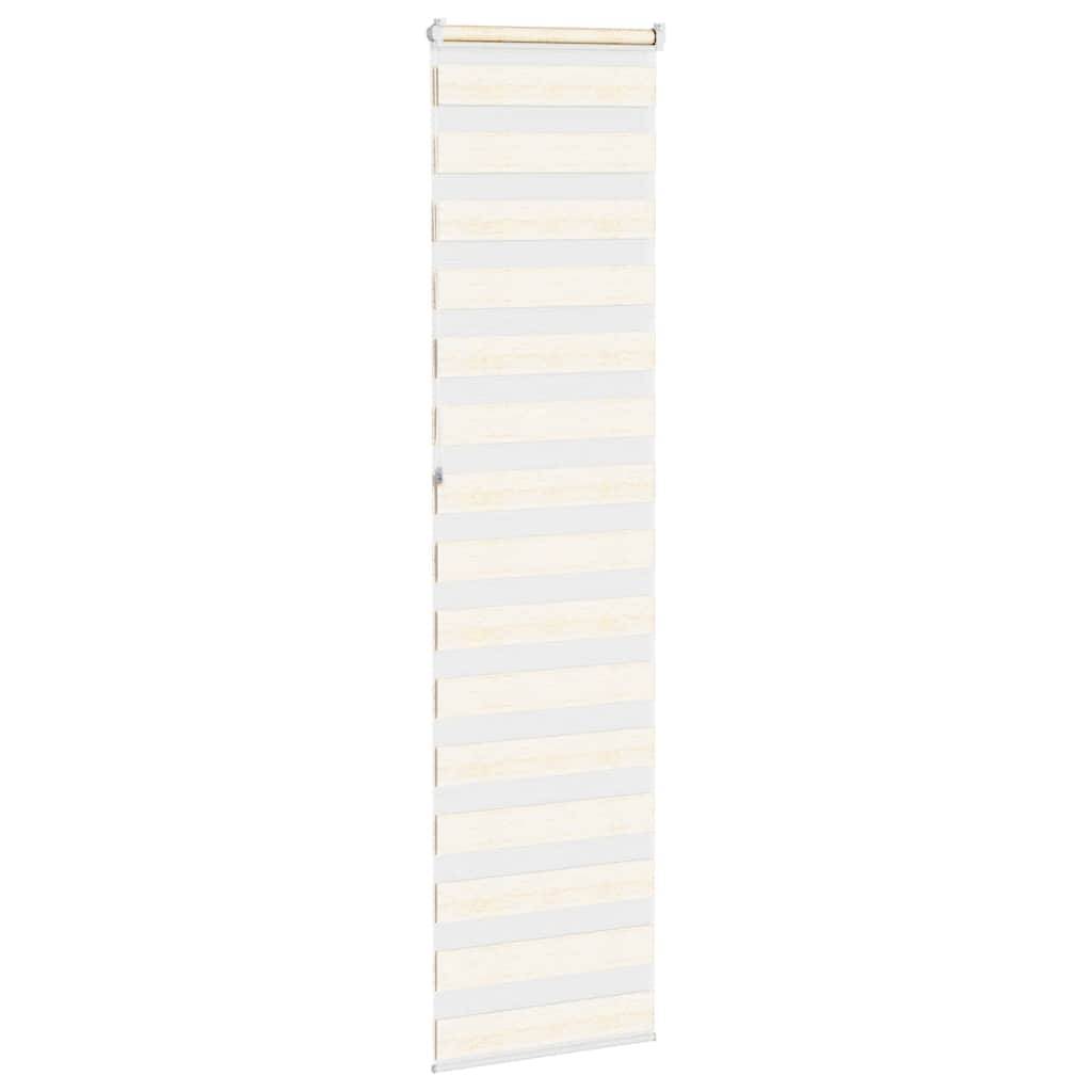 vidaXL Zebrarollo Marmorbeige 55x230 cm Stoffbreite 50,9 cm Polyester