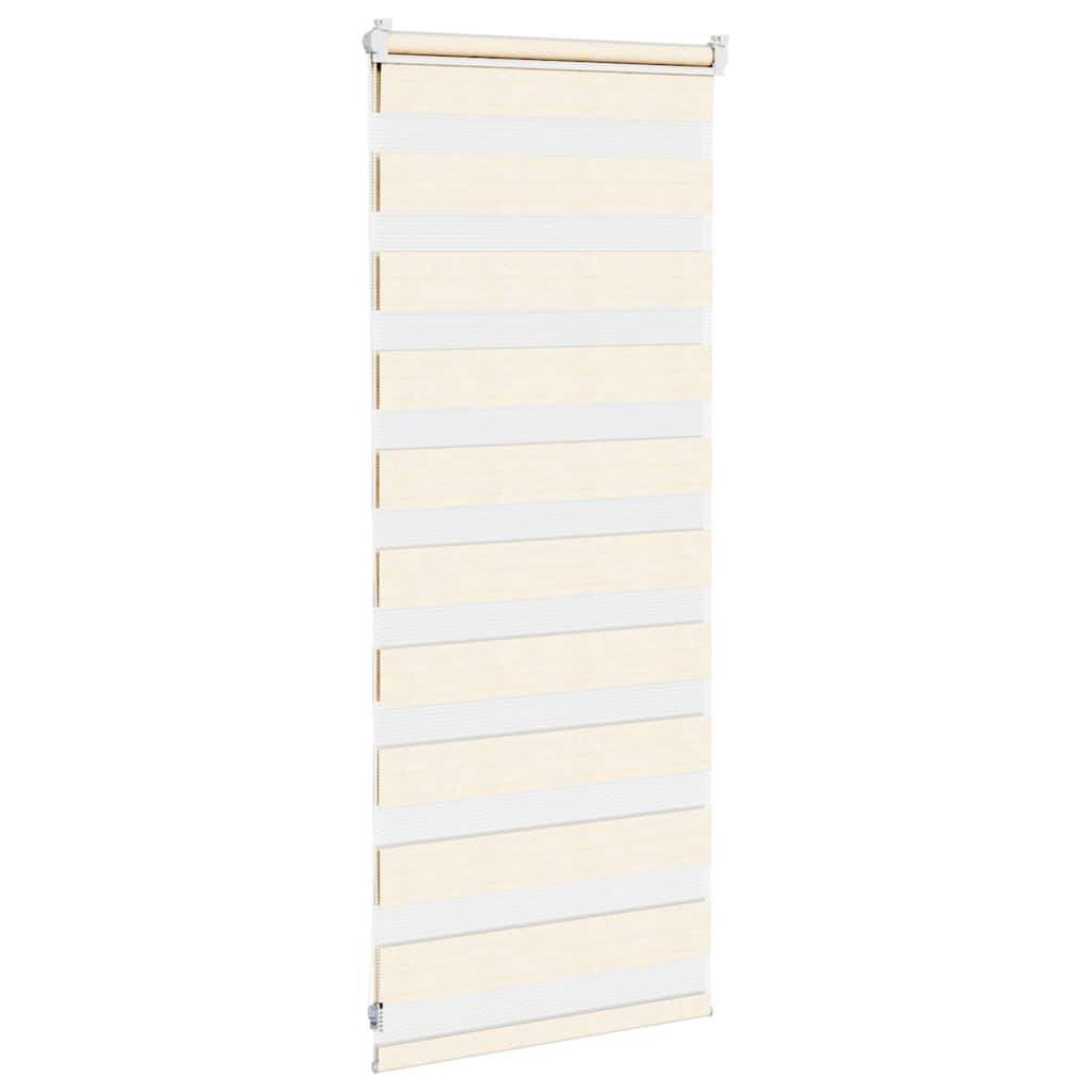 vidaXL Zebrarollo Marmorbeige 55x100 cm Stoffbreite 50,9 cm Polyester