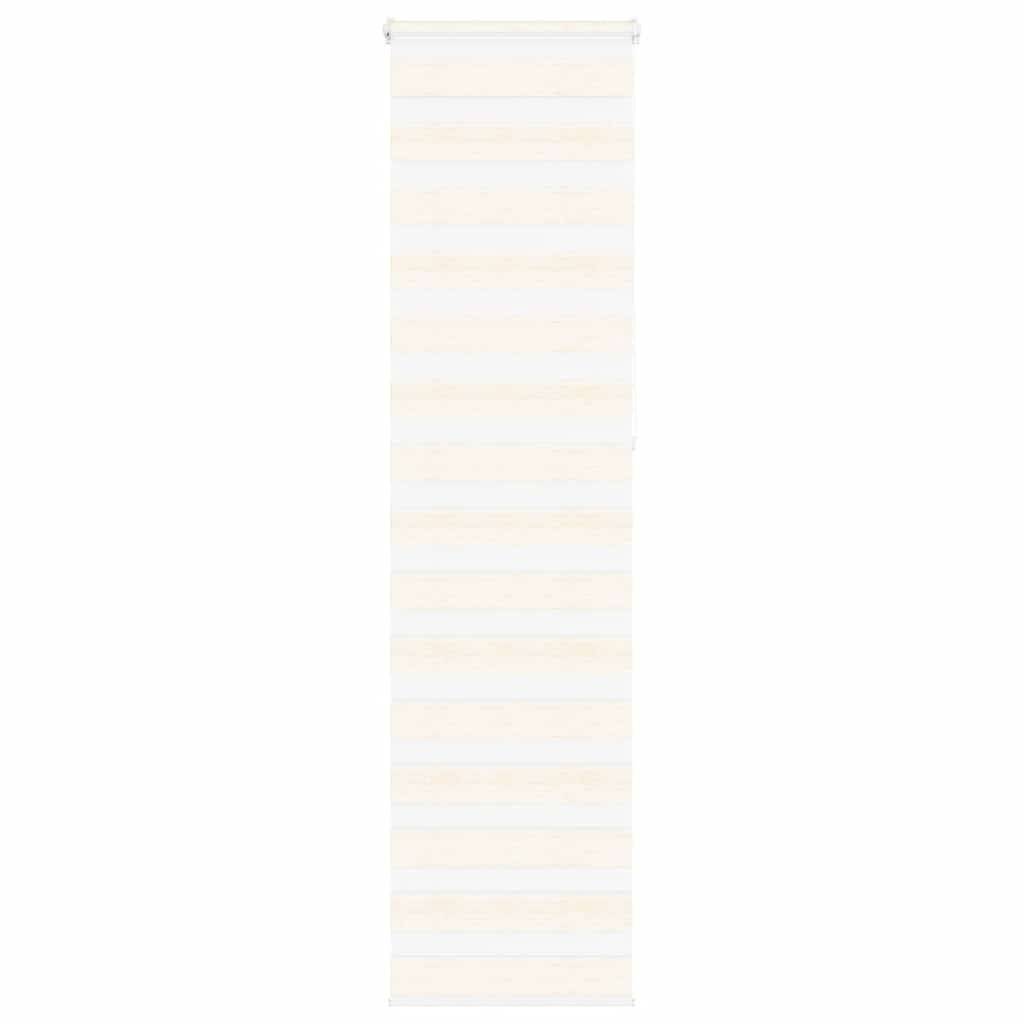 vidaXL Zebrarollo Marmorbeige 65x230 cm Stoffbreite 60,9 cm Polyester