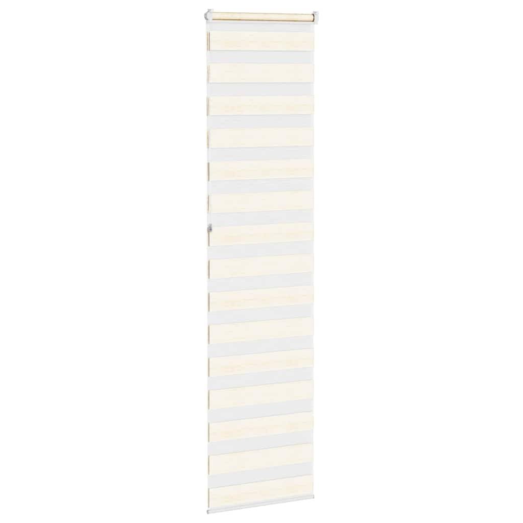 vidaXL Zebrarollo Marmorbeige 65x230 cm Stoffbreite 60,9 cm Polyester