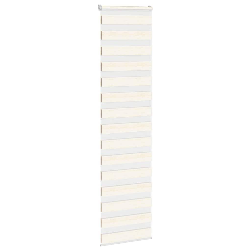 vidaXL Zebrarollo Marmorbeige 65x230 cm Stoffbreite 60,9 cm Polyester