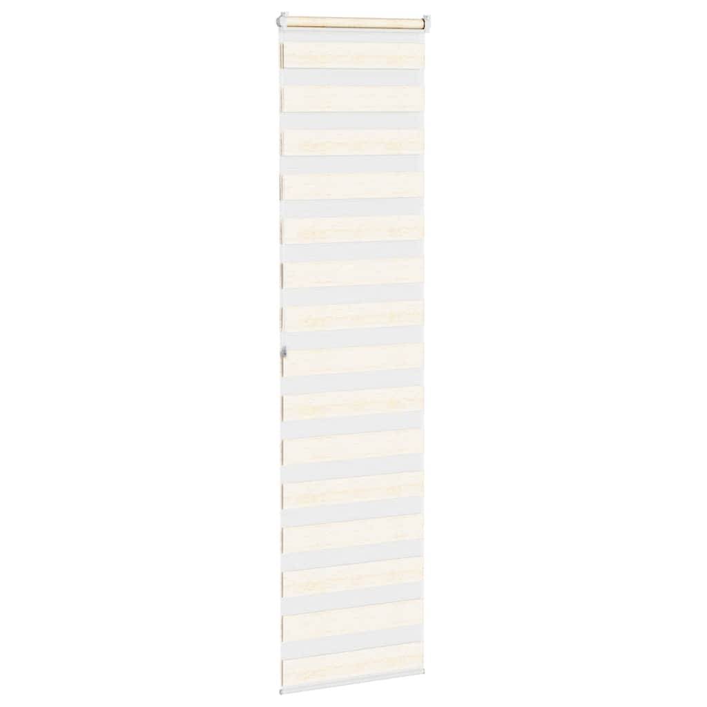 vidaXL Zebrarollo Marmorbeige 55x200 cm Stoffbreite 50,9 cm Polyester