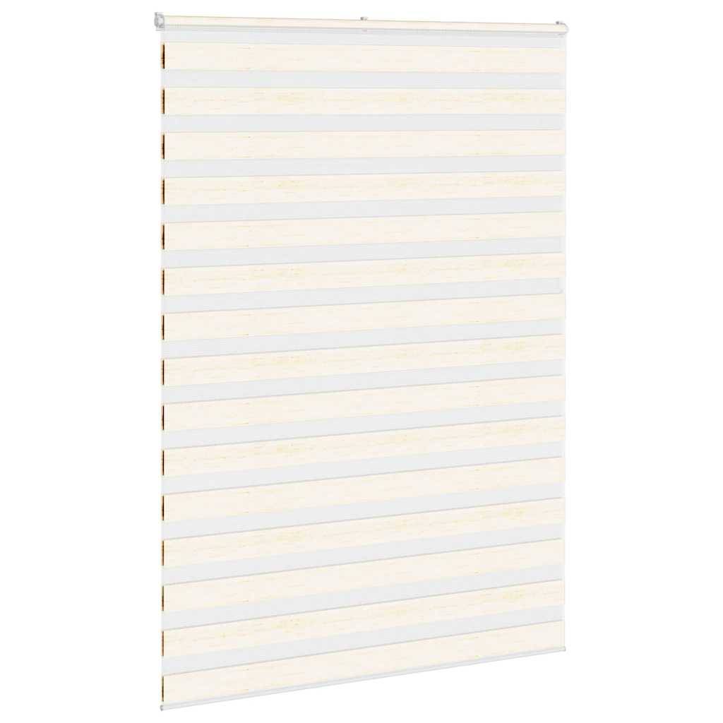 vidaXL Zebrarollo Marmorbeige 160x200cm Stoffbreite 155,9 cm Polyester