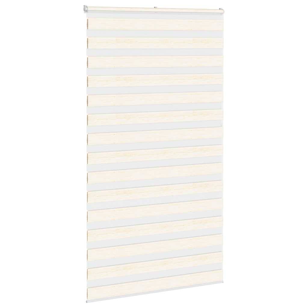 vidaXL Zebrarollo Marmorbeige 125x200cm Stoffbreite 120,9 cm Polyester