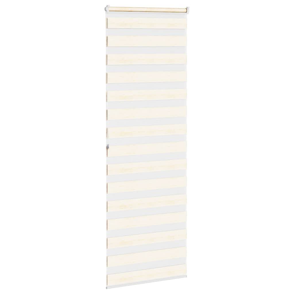 vidaXL Zebrarollo Marmorbeige 90x200 cm Stoffbreite 85,9 cm Polyester