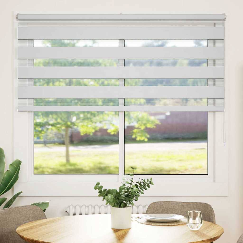 vidaXL Zebrarollo Weiß 160x100 cm Stoffbreite 155,9 cm Polyester