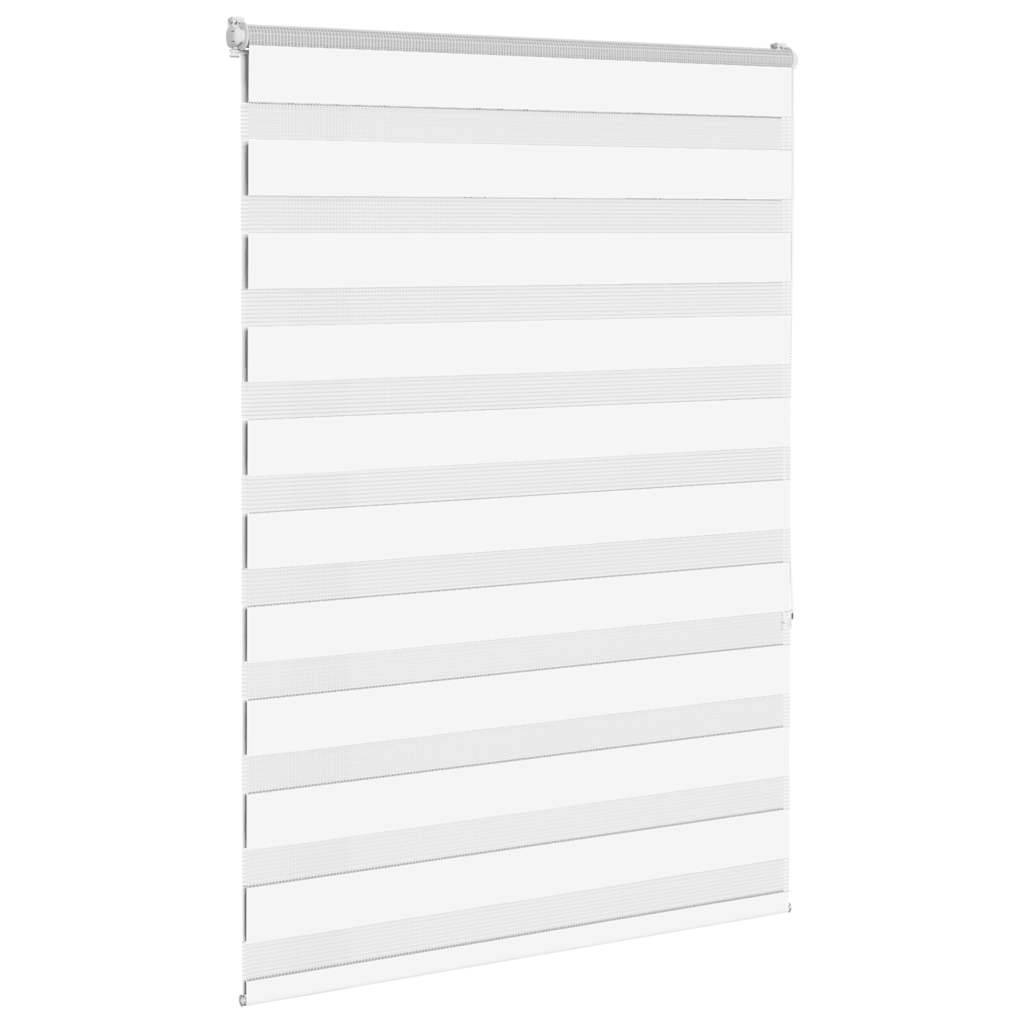vidaXL Zebrarollo Weiß 115x150 cm Stoffbreite 110,9 cm Polyester
