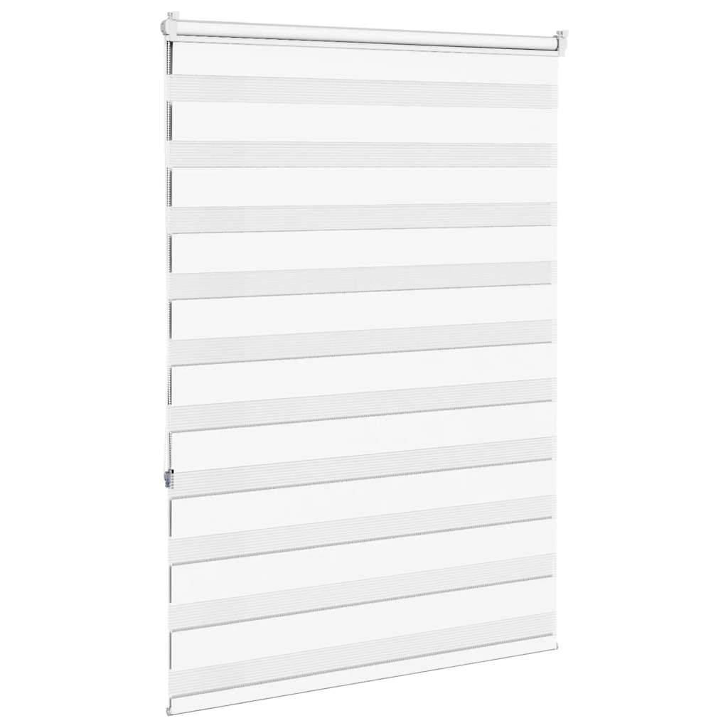vidaXL Zebrarollo Weiß 115x150 cm Stoffbreite 110,9 cm Polyester