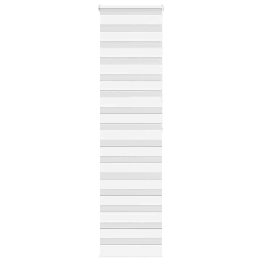 vidaXL Zebrarollo Weiß 55x200 cm Stoffbreite 50,9 cm Polyester