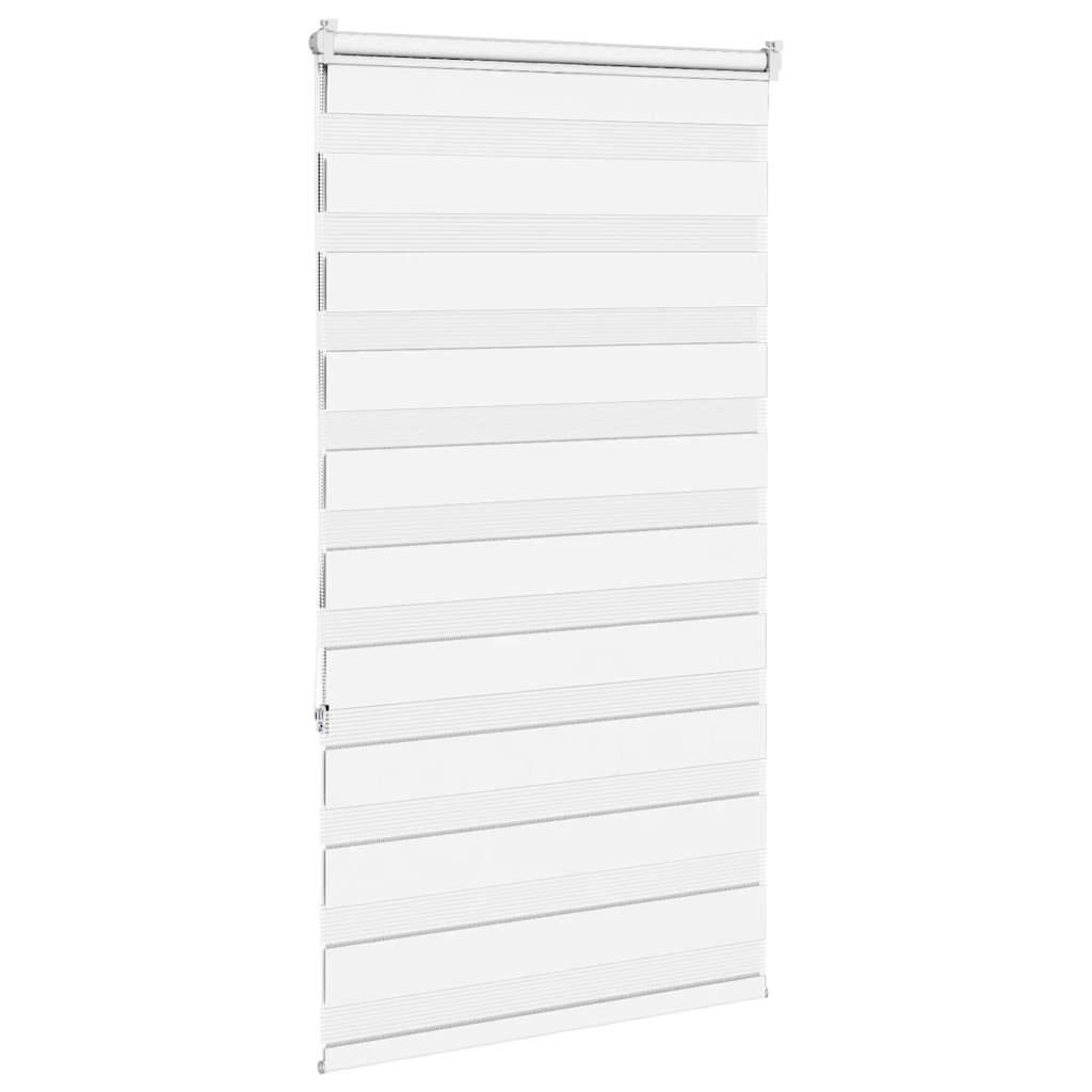 vidaXL Zebrarollo Weiß 80x150 cm Stoffbreite 75,9 cm Polyester