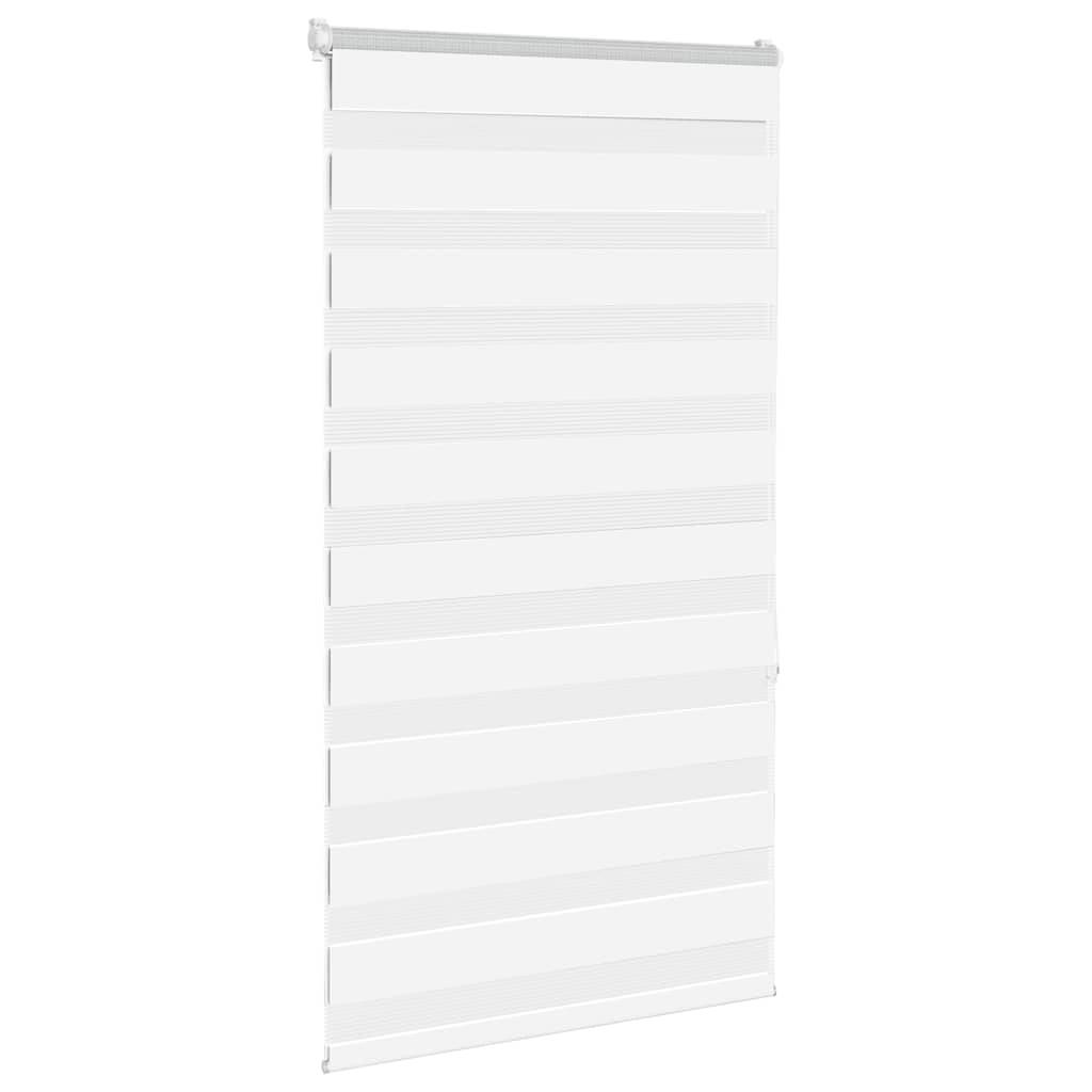 vidaXL Zebrarollo Weiß 80x150 cm Stoffbreite 75,9 cm Polyester
