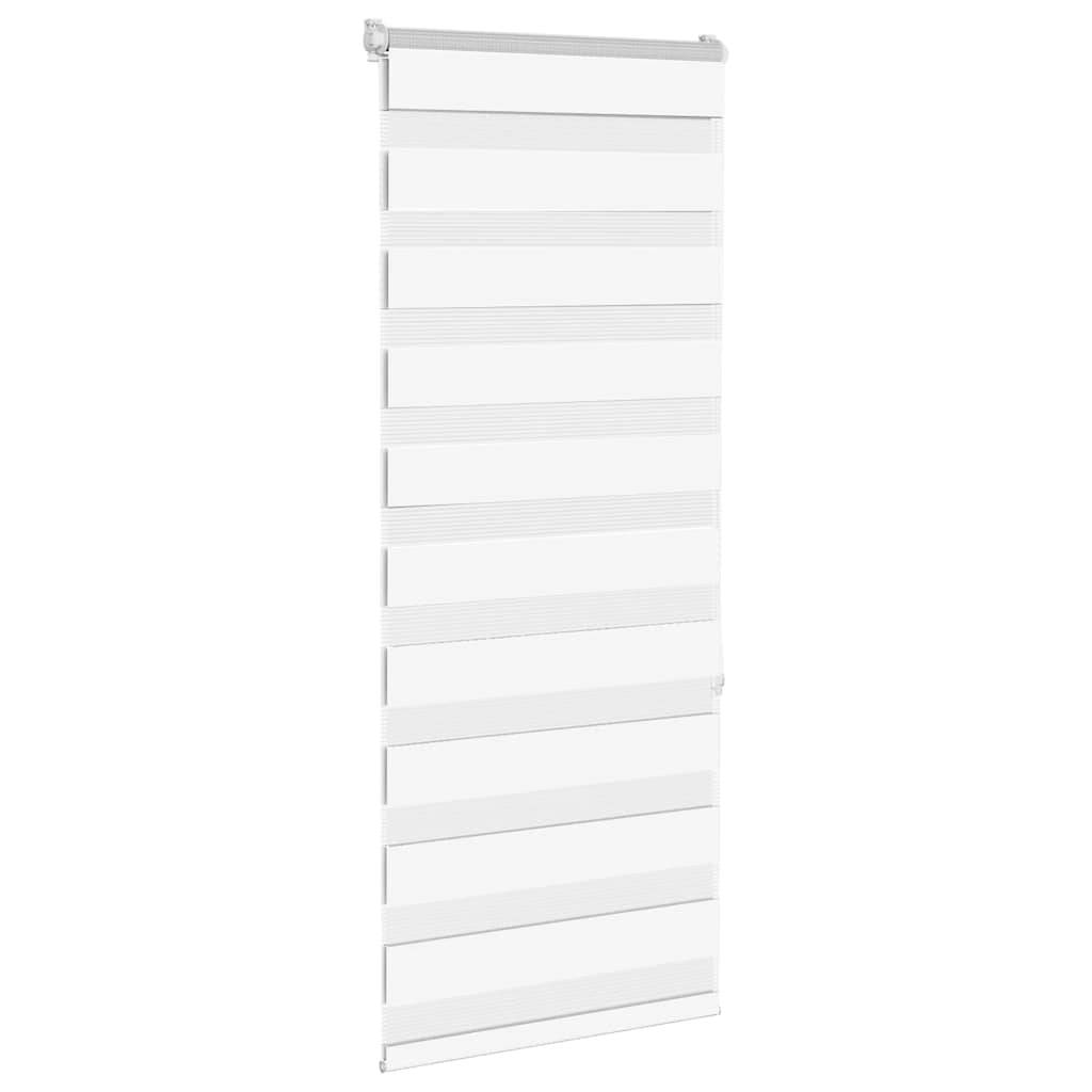 vidaXL Zebrarollo Weiß 60x150 cm Stoffbreite 55,9 cm Polyester