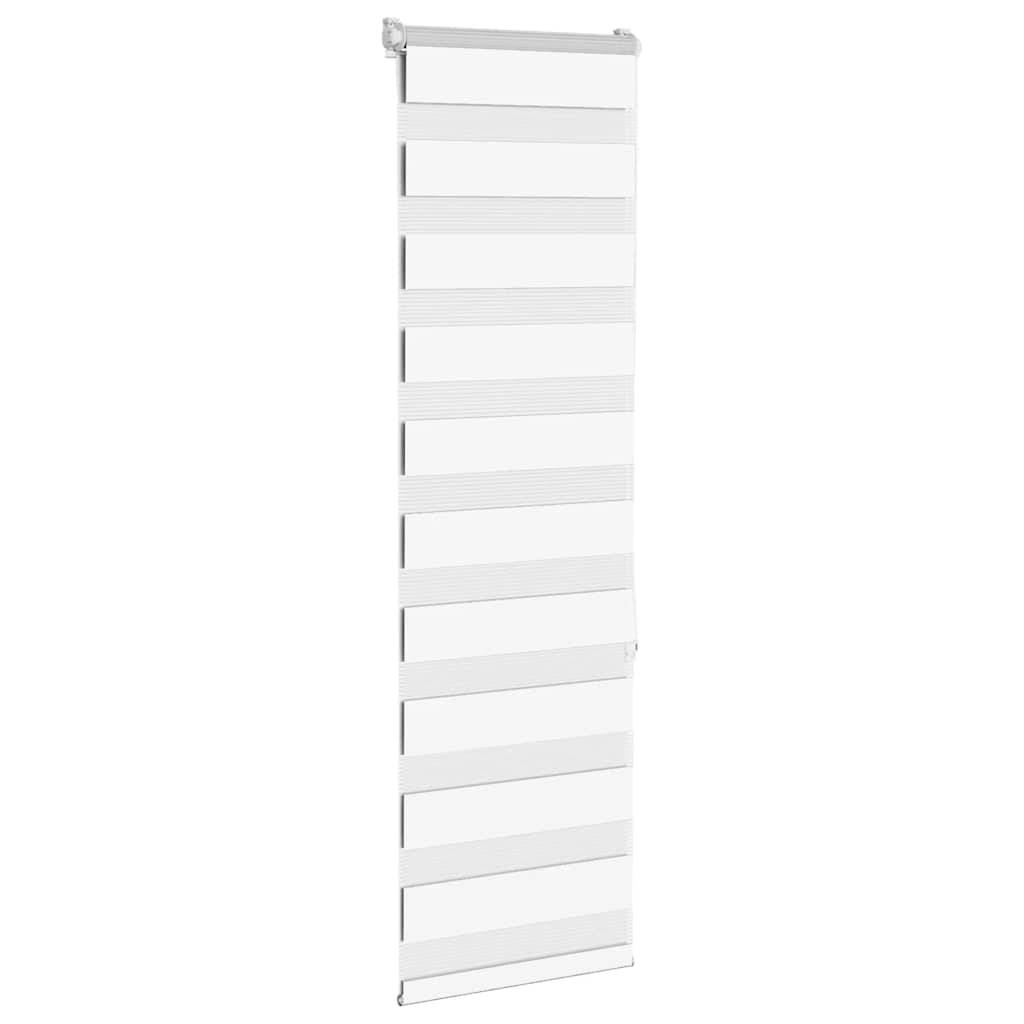 vidaXL Zebrarollo Weiß 50x150 cm Stoffbreite 45,9 cm Polyester