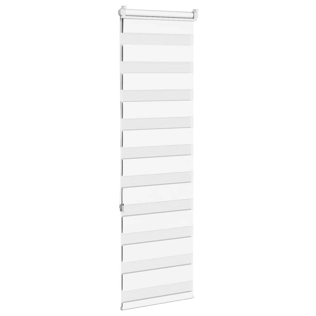 vidaXL Zebrarollo Weiß 50x150 cm Stoffbreite 45,9 cm Polyester