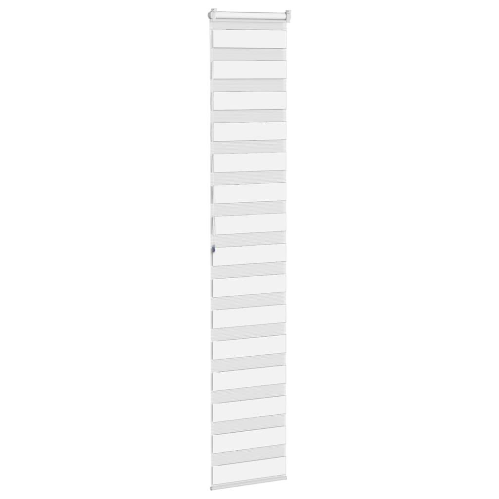 vidaXL Zebrarollo Weiß 45x100 cm Stoffbreite 40,9 cm Polyester
