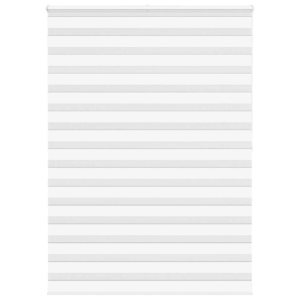 vidaXL Zebrarollo Weiß 160x200 cm Stoffbreite 155,9 cm Polyester