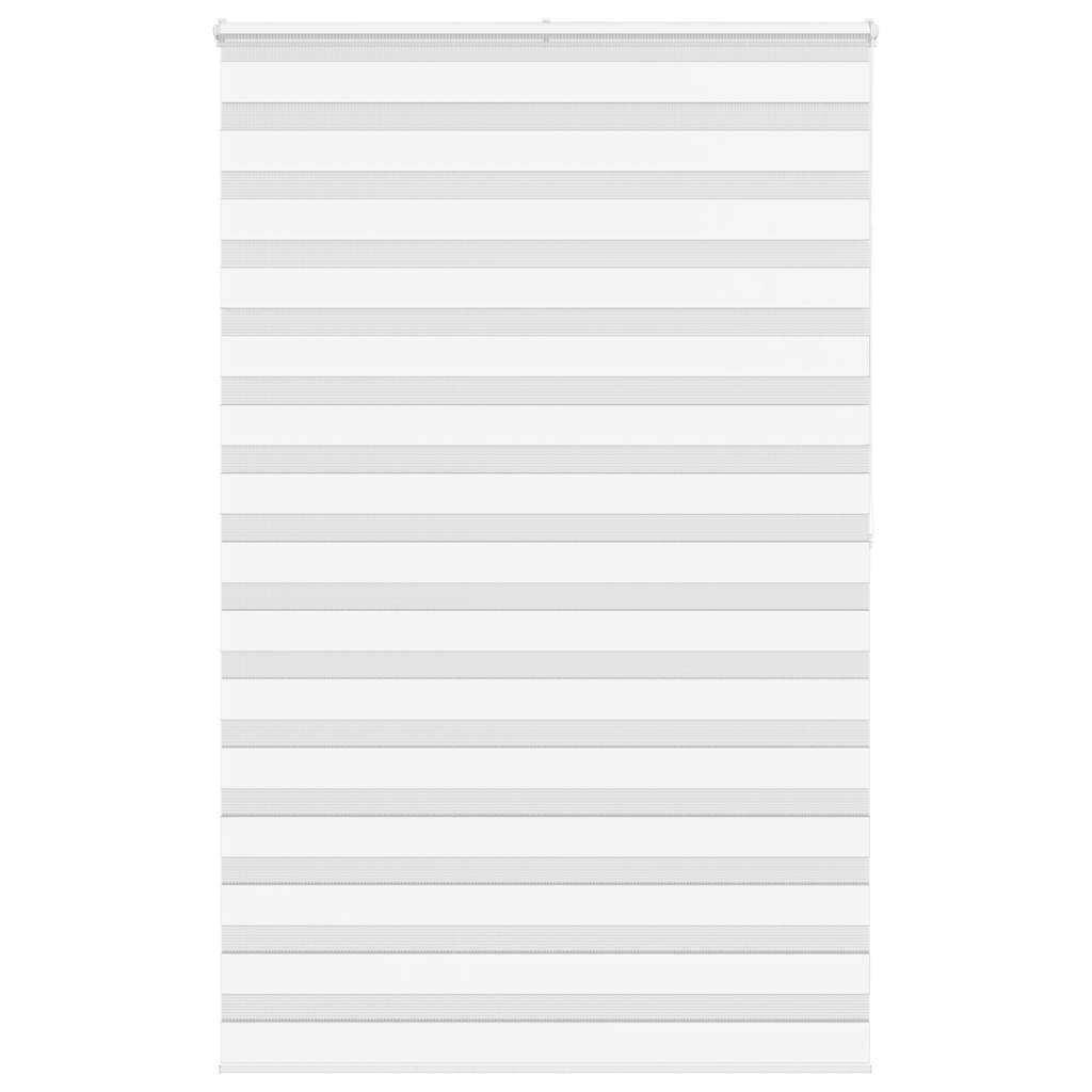 vidaXL Zebrarollo Weiß 140x200 cm Stoffbreite 135,9 cm Polyester