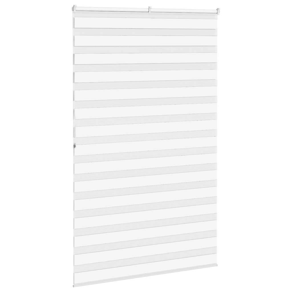 vidaXL Zebrarollo Weiß 150x200 cm Stoffbreite 145,9 cm Polyester