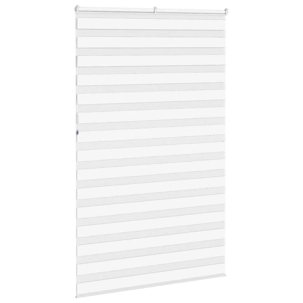 vidaXL Zebrarollo Weiß 150x230 cm Stoffbreite 145,9 cm Polyester