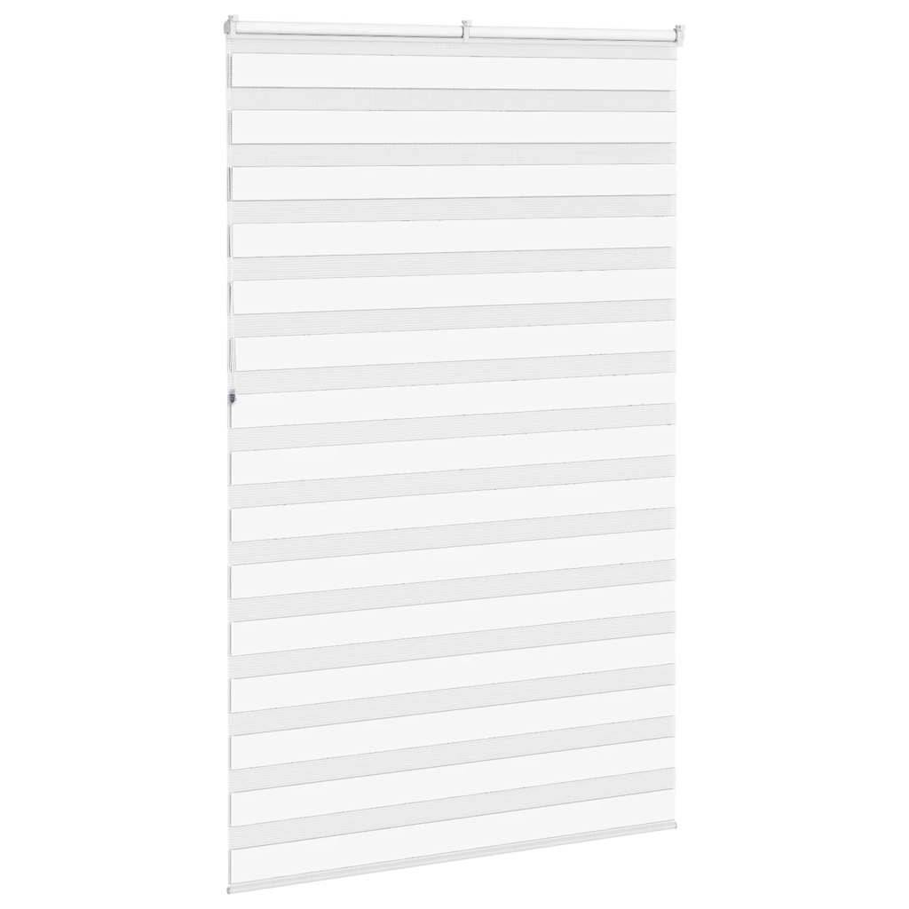 vidaXL Zebrarollo Weiß 140x230 cm Stoffbreite 135,9 cm Polyester