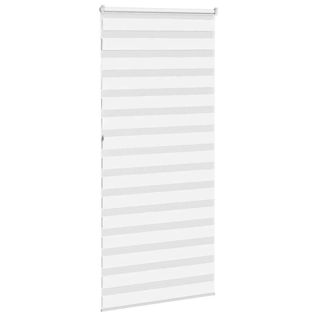 vidaXL Zebrarollo Weiß 105x230 cm Stoffbreite 100,9 cm Polyester