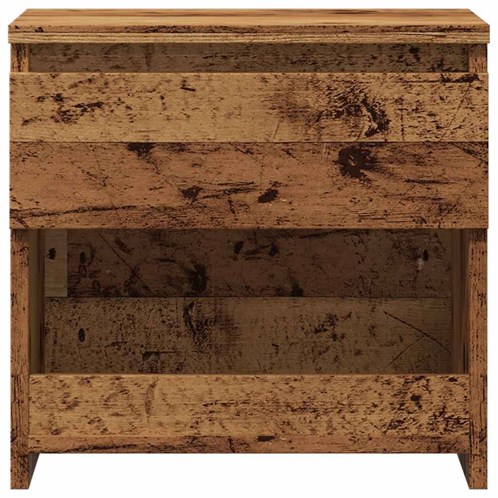 vidaXL Nachttische 2 Stück Altholz 40x30x39 cm Holzwerkstoff