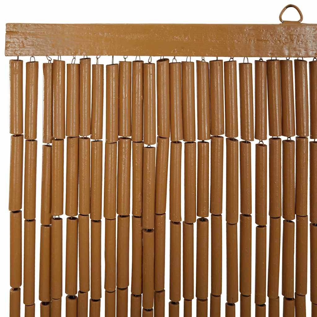 vidaXL Insekten-Türvorhang Palmendruck 100x200 cm Bambus