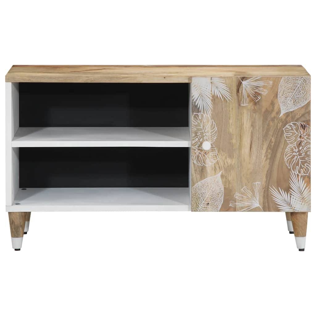 vidaXL TV-Schrank 80x31,5x46 cm Massivholz Mango