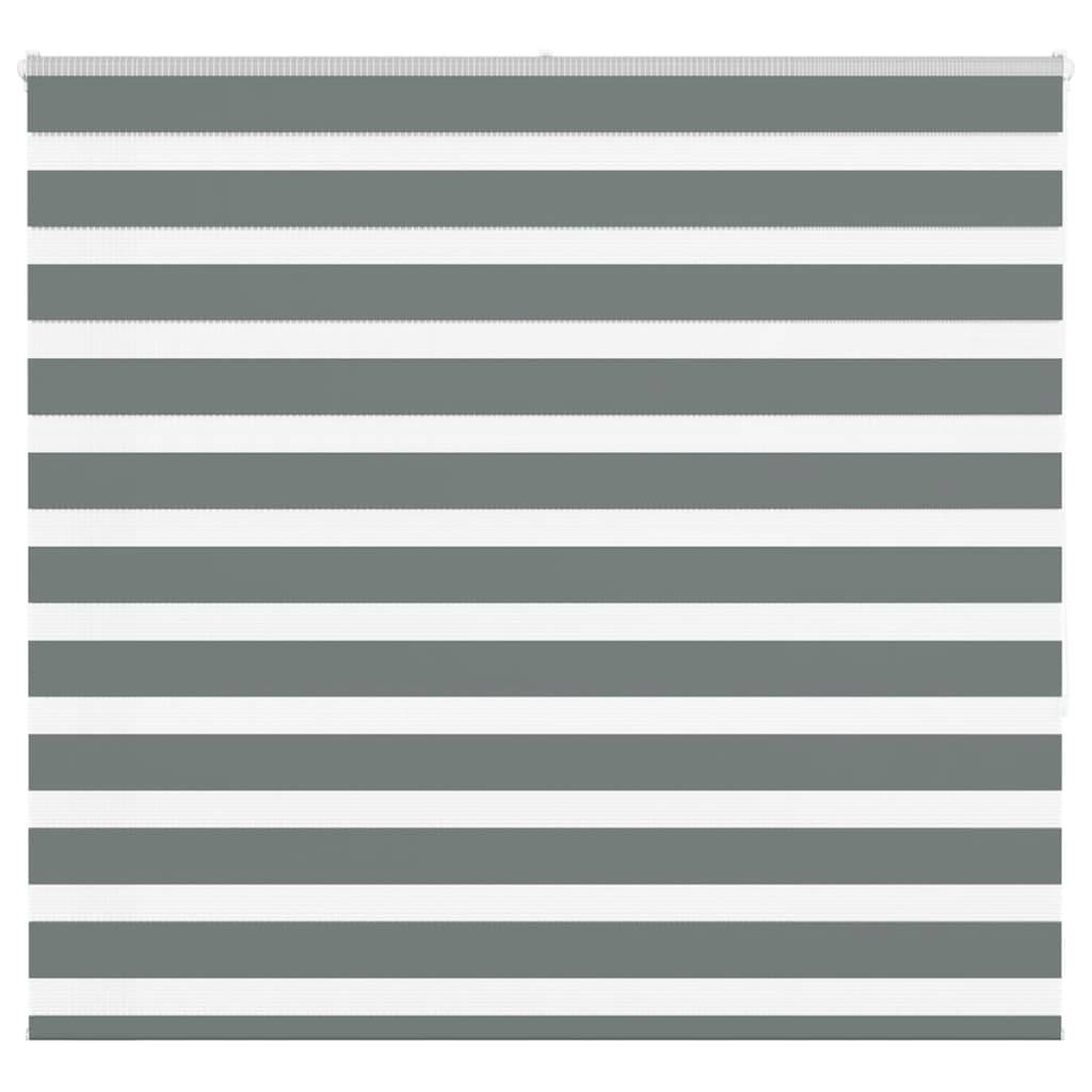 vidaXL Zebrarollo Dunkelgrau 165x150 cm Stoffbreite 160,9 cm Polyester
