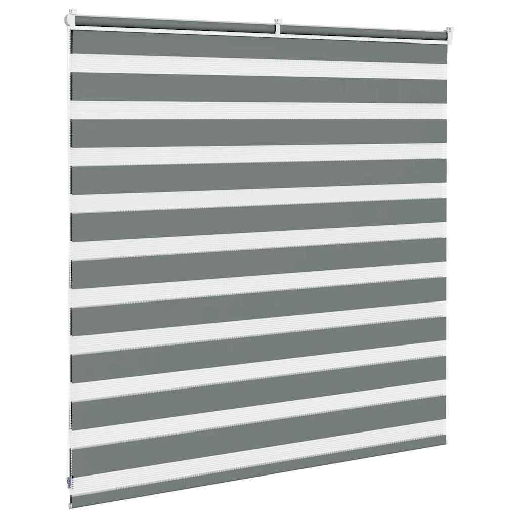 vidaXL Zebrarollo Dunkelgrau 150x100 cm Stoffbreite 145,9 cm Polyester