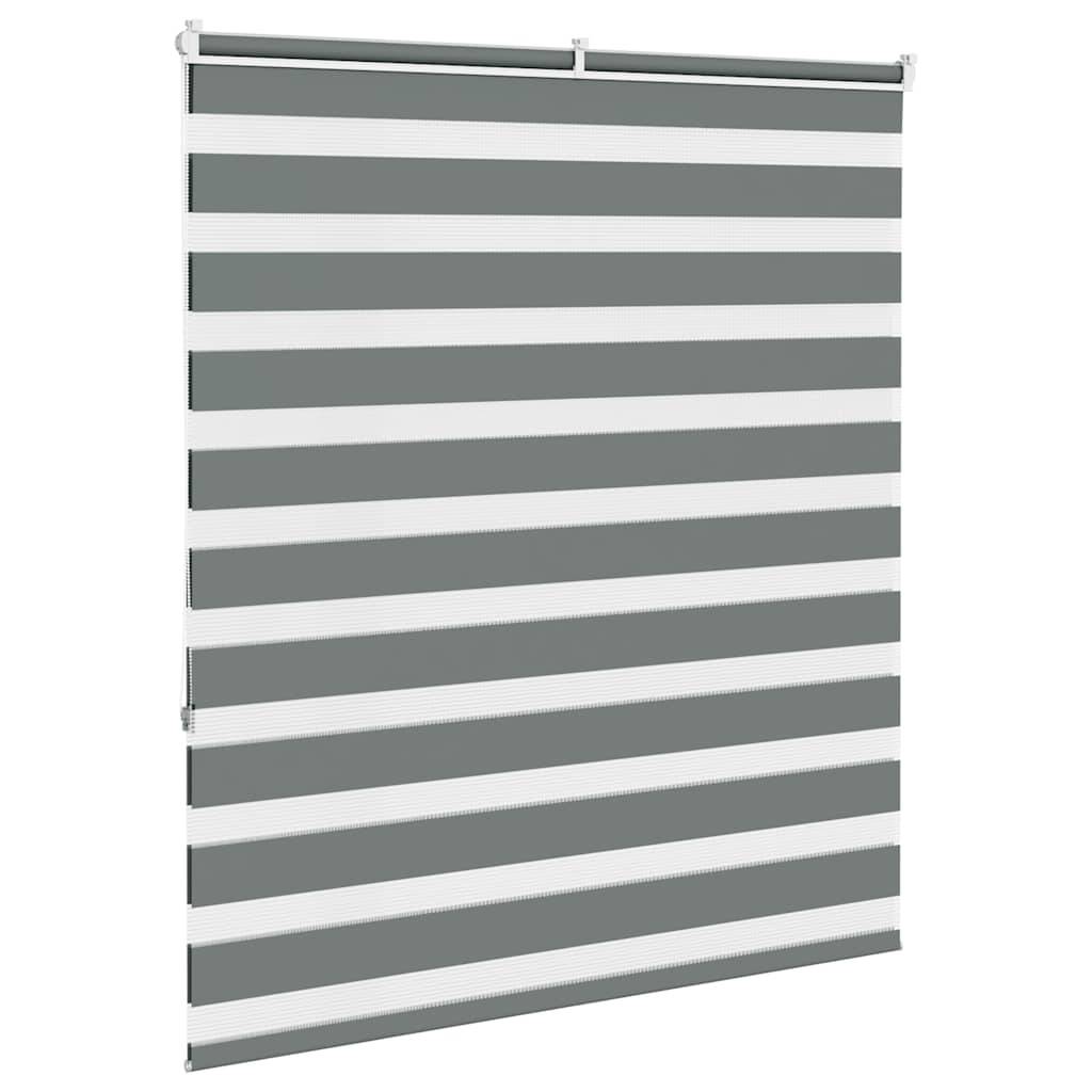 vidaXL Zebrarollo Dunkelgrau 120x150 cm Stoffbreite 115,9 cm Polyester