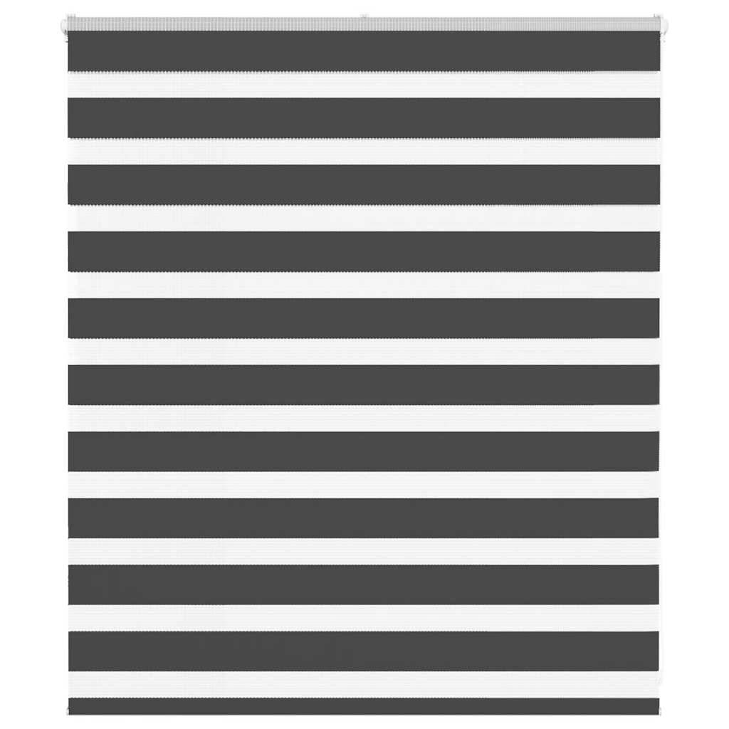 vidaXL Zebrarollo Schwarz 120x100 cm Stoffbreite 115,9 cm Polyester