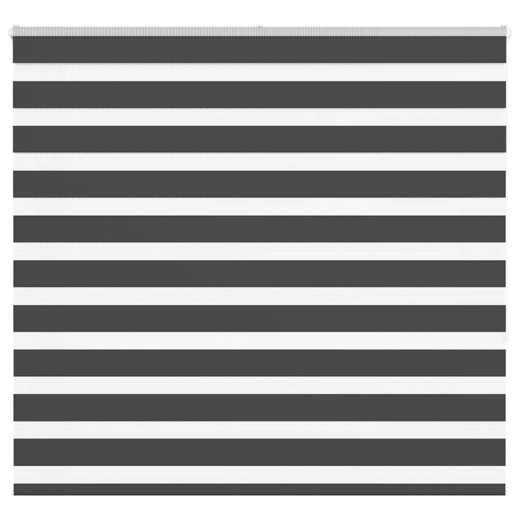 vidaXL Zebrarollo Schwarz 160x150 cm Stoffbreite 155,9 cm Polyester