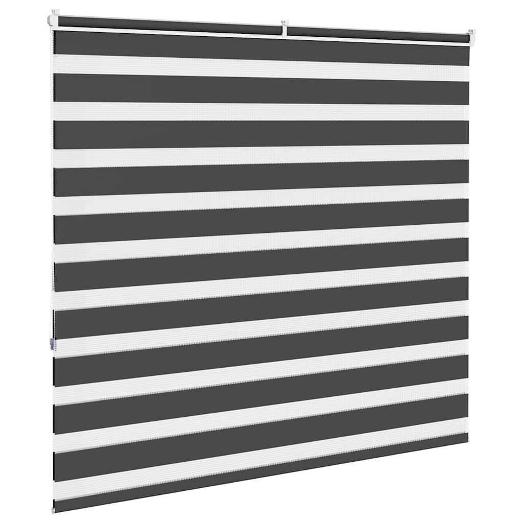 vidaXL Zebrarollo Schwarz 160x150 cm Stoffbreite 155,9 cm Polyester