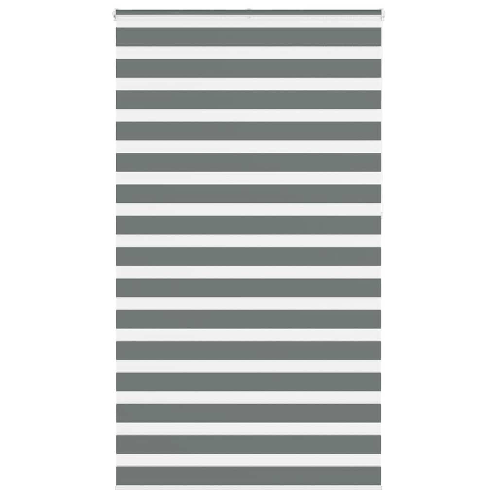 vidaXL Zebrarollo Dunkelgrau 120x230 cm Stoffbreite 115,9 cm Polyester