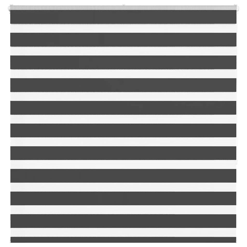 vidaXL Zebrarollo Schwarz 150x150 cm Stoffbreite 145,9 cm Polyester
