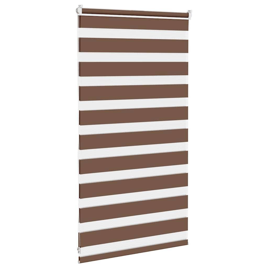 vidaXL Zebrarollo Braun 90x100 cm Stoffbreite 85,9 cm Polyester