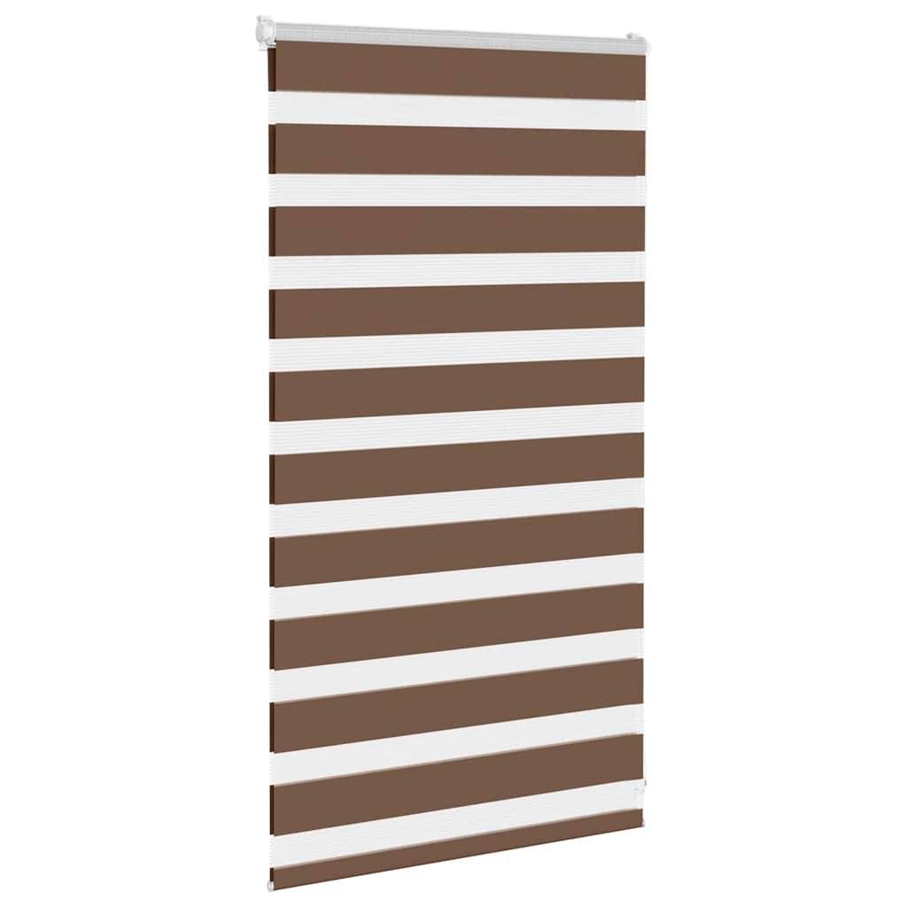 vidaXL Zebrarollo Braun 80x100 cm Stoffbreite 75,9 cm Polyester