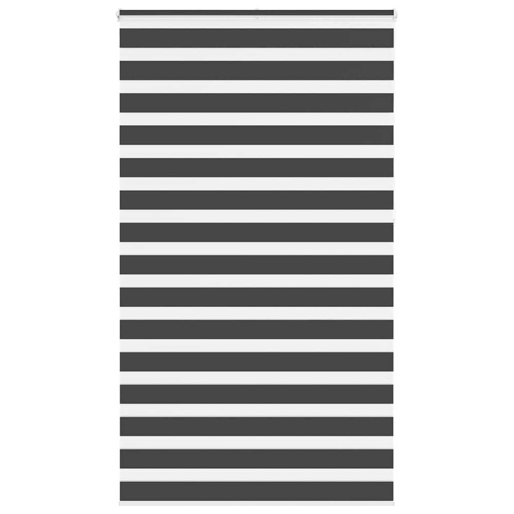 vidaXL Zebrarollo Schwarz 120x230 cm Stoffbreite 115,9 cm Polyester