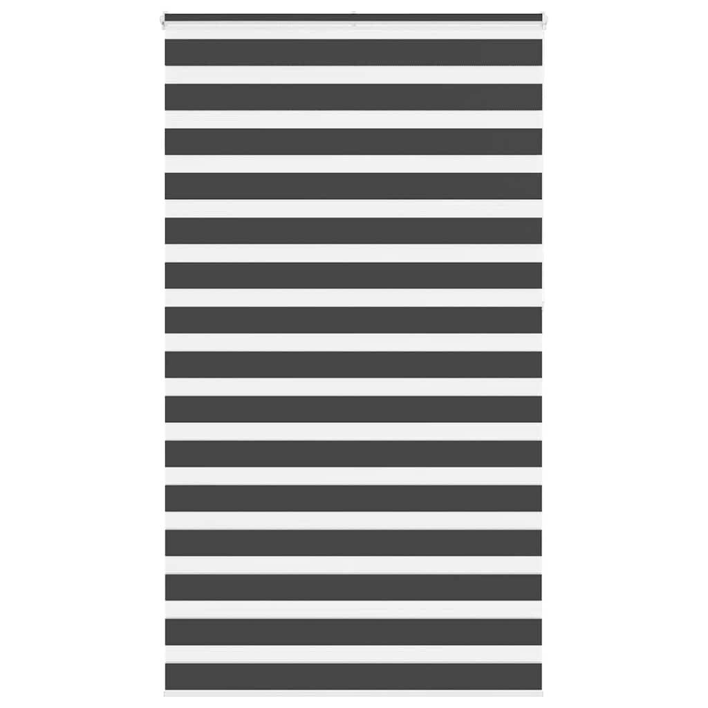vidaXL Zebrarollo Schwarz 130x230 cm Stoffbreite 125,9 cm Polyester
