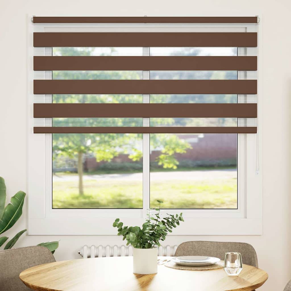 vidaXL Zebrarollo Braun 150x100 cm Stoffbreite 145,9 cm Polyester